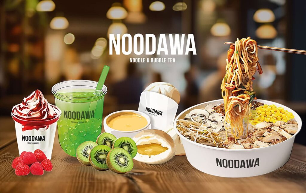 Illustrations pour un restaurant de Noodles